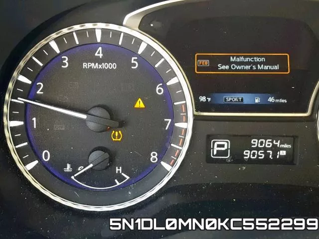5N1DL0MN0KC552299 фото 9