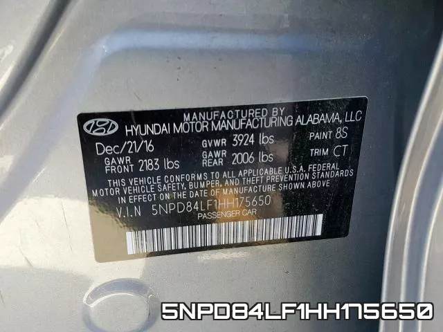 5NPD84LF1HH175650 фото 2
