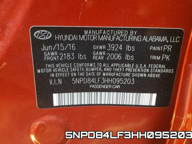 5NPD84LF3HH095203 фото 2