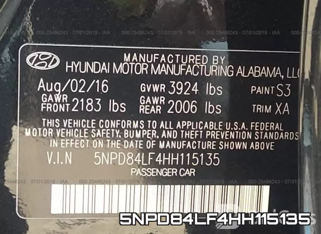5NPD84LF4HH115135 фото 10