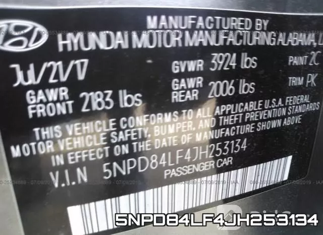 5NPD84LF4JH253134 фото 10