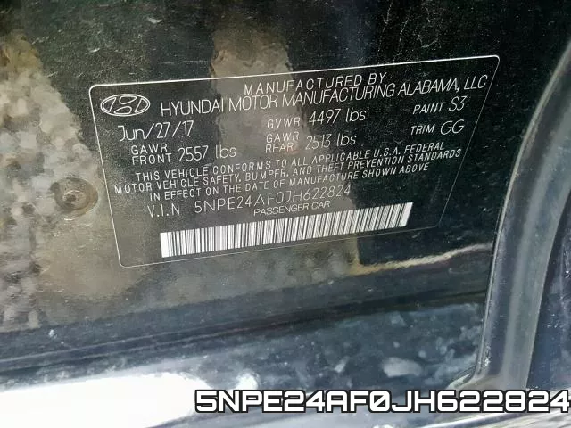 5NPE24AF0JH622824 фото 2