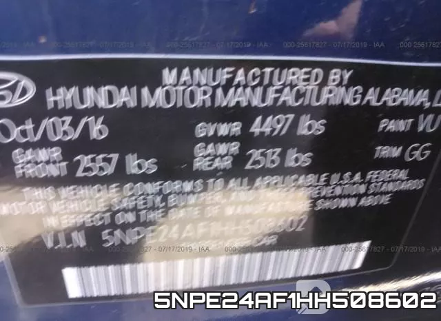 5NPE24AF1HH508602 фото 10