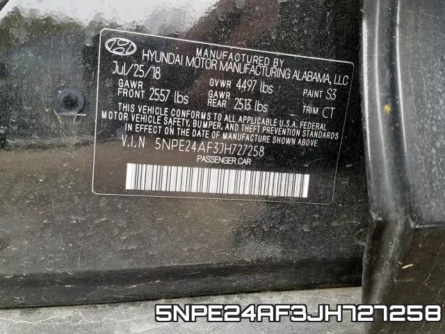 5NPE24AF3JH727258 фото 2
