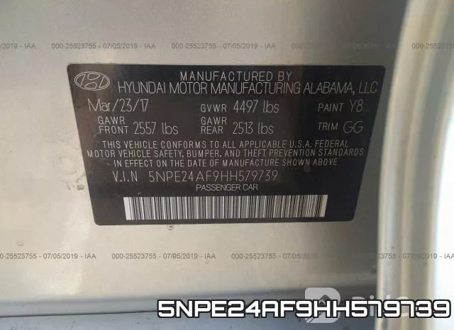 5NPE24AF9HH579739 фото 10