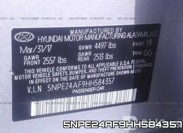 5NPE24AF9HH584357 фото 10