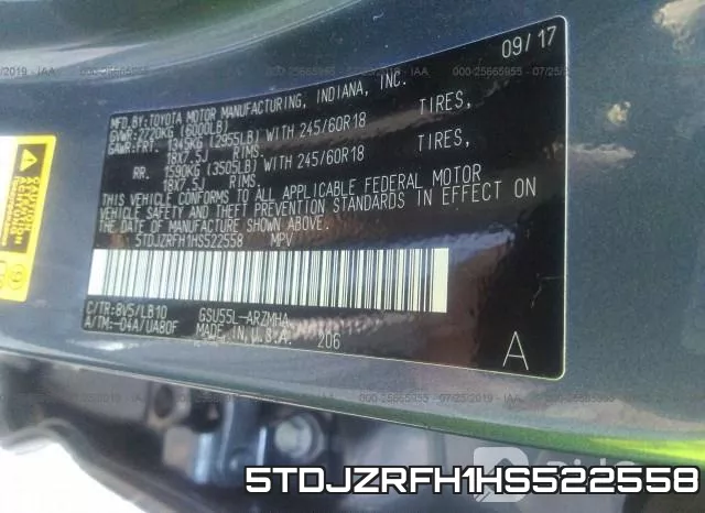 5TDJZRFH1HS522558 фото 10