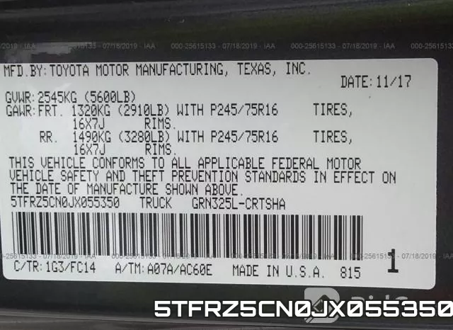 5TFRZ5CN0JX055350 фото 10