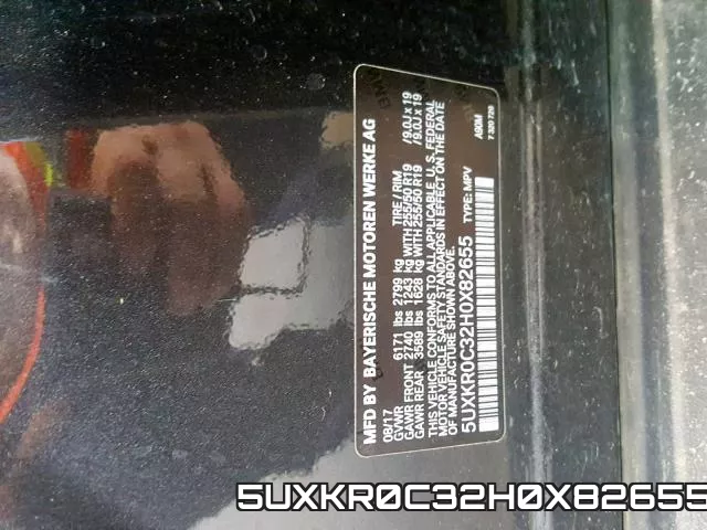 5UXKR0C32H0X82655 фото 2
