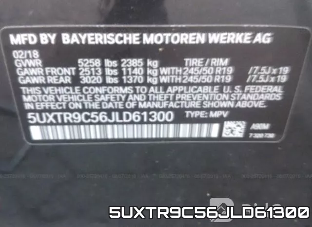 5UXTR9C56JLD61300 фото 10
