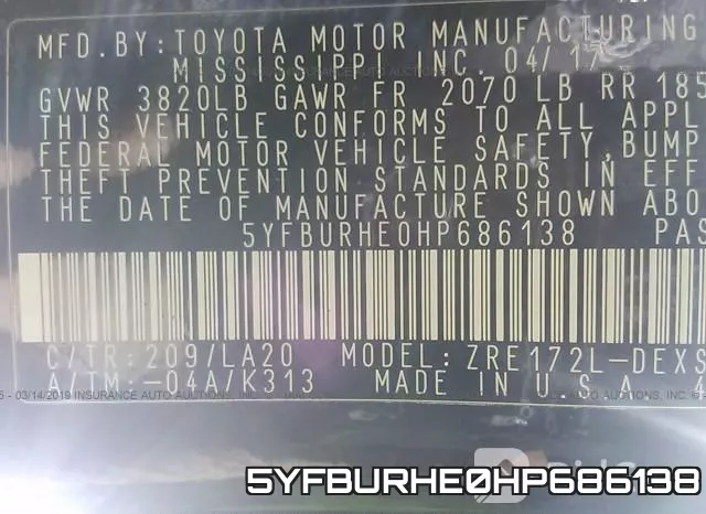 5YFBURHE0HP686138 фото 10