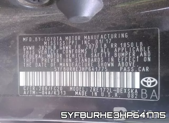 5YFBURHE3HP641775 фото 10