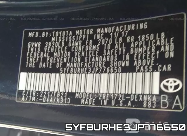 5YFBURHE3JP776650 фото 10