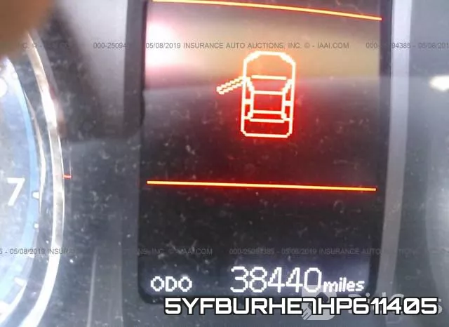 5YFBURHE7HP611405 фото 8