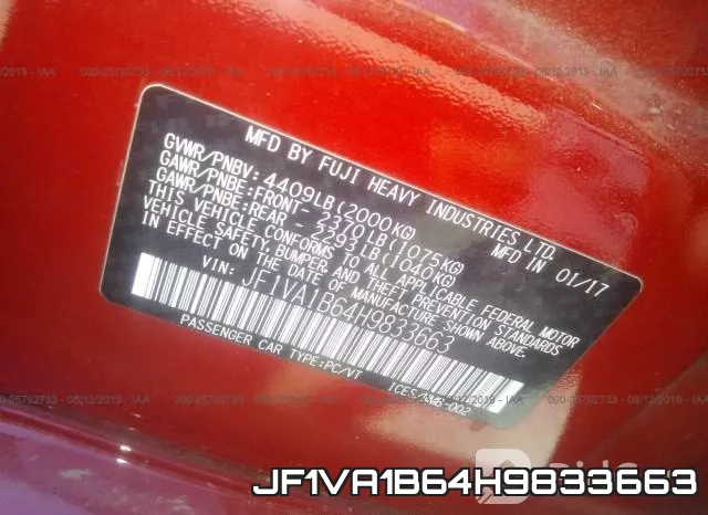 JF1VA1B64H9833663 фото 10