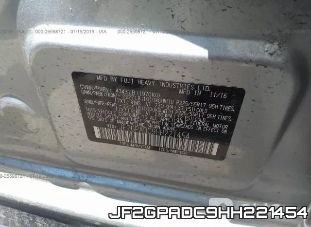 JF2GPADC9HH221454 фото 10