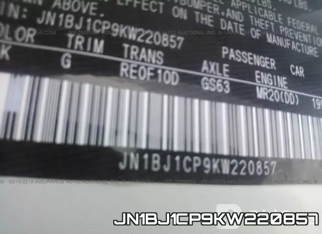 JN1BJ1CP9KW220857 фото 10