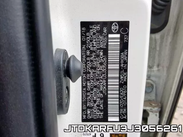 JTDKARFU3J3056261 фото 2