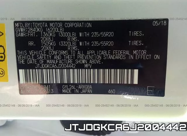 JTJDGKCA6J2004442 фото 10