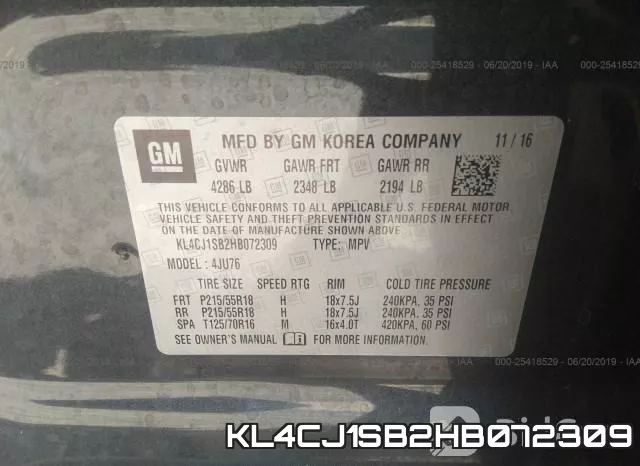 KL4CJ1SB2HB072309 фото 10