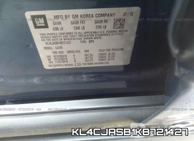 KL4CJASB1KB721427 фото 10