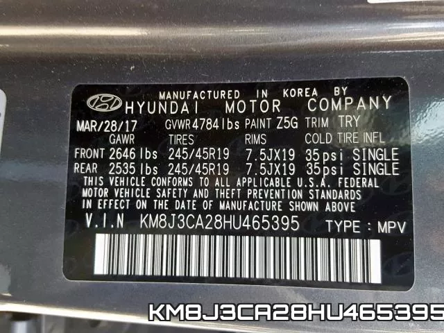 KM8J3CA28HU465395 фото 2