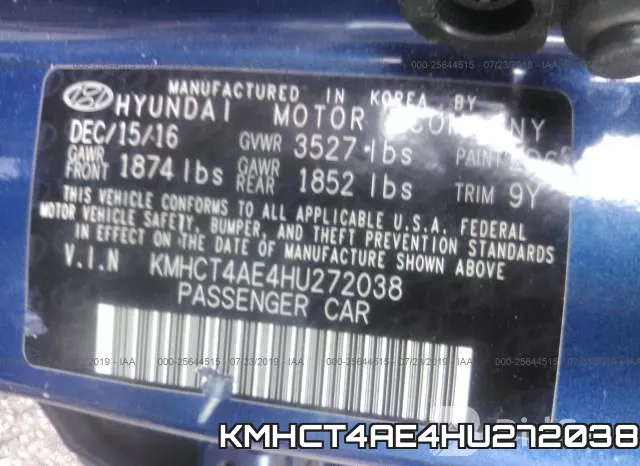 KMHCT4AE4HU272038 фото 10