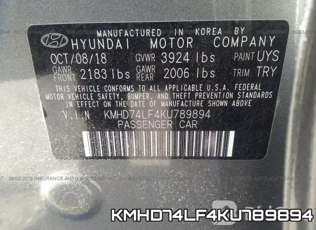 KMHD74LF4KU789894 фото 10