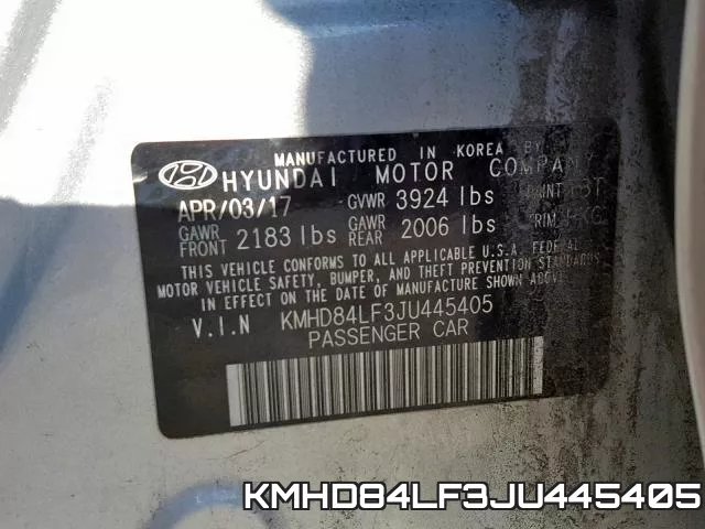 KMHD84LF3JU445405 фото 2