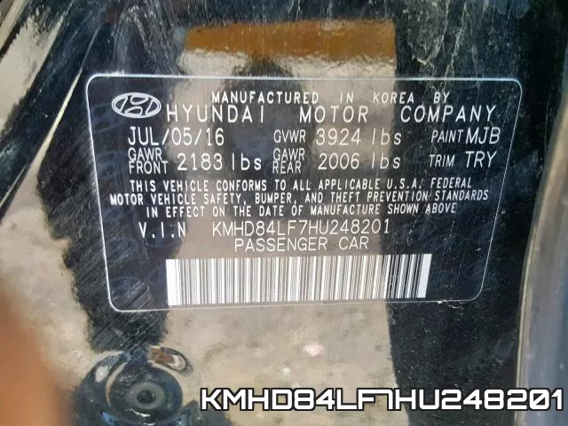 KMHD84LF7HU248201 фото 2