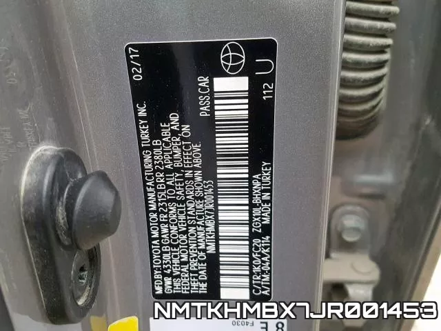 NMTKHMBX7JR001453 фото 2