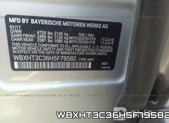 WBXHT3C36H5F79582 фото 10