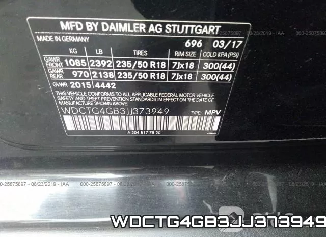 WDCTG4GB3JJ373949 фото 10