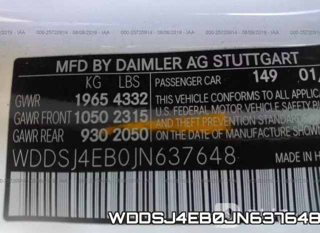 WDDSJ4EB0JN637648 фото 10