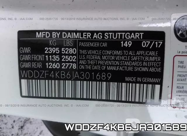 WDDZF4KB6JA301689 фото 10