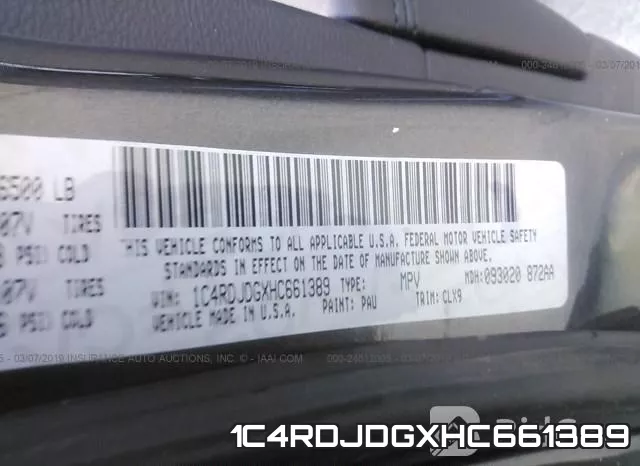 1C4RDJDGXHC661389 фото 10