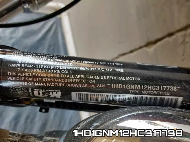 1HD1GNM12HC317738 фото 2