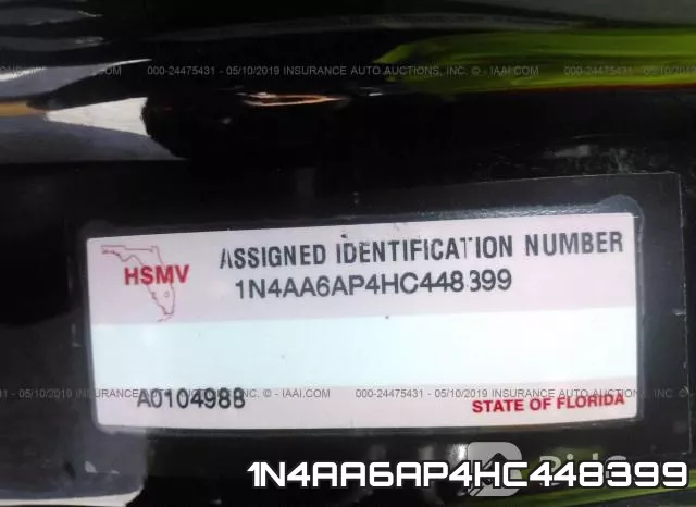 1N4AA6AP4HC448399 фото 10