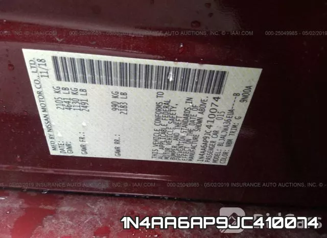 1N4AA6AP9JC410074 фото 10