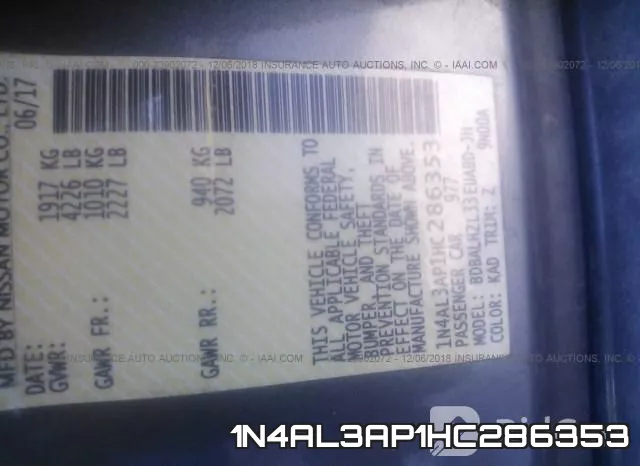 1N4AL3AP1HC286353 фото 10