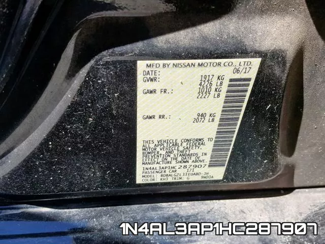 1N4AL3AP1HC287907 фото 2