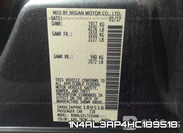 1N4AL3AP4HC189518 фото 10