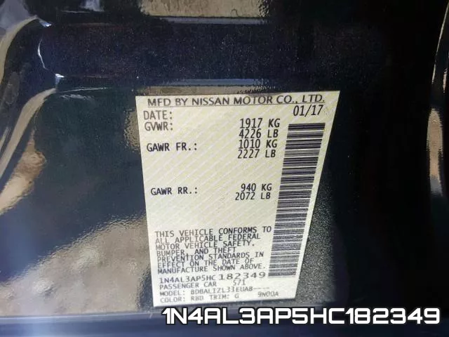 1N4AL3AP5HC182349 фото 2