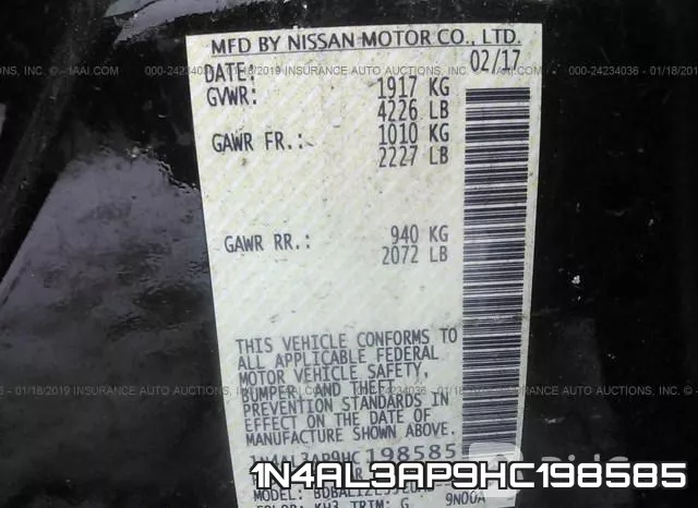 1N4AL3AP9HC198585 фото 10