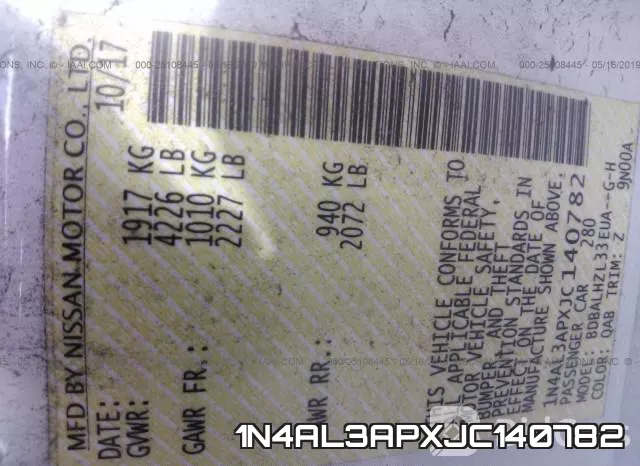 1N4AL3APXJC140782 фото 10