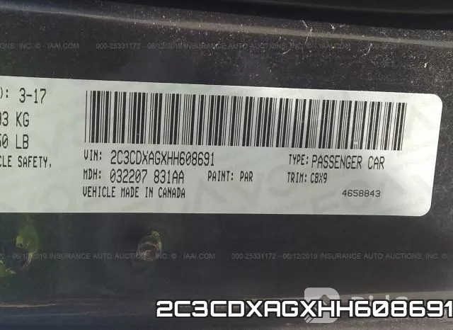 2C3CDXAGXHH608691 фото 10