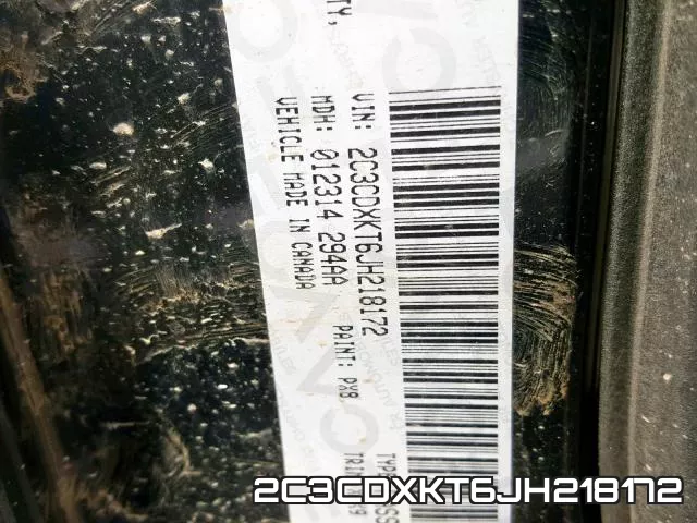 2C3CDXKT6JH218172 фото 2