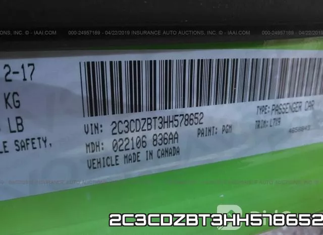 2C3CDZBT3HH578652 фото 9