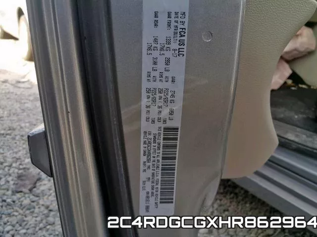 2C4RDGCGXHR862964 фото 2
