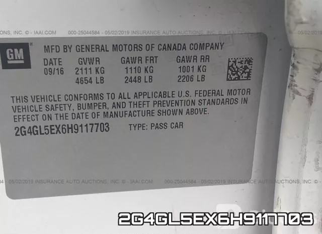 2G4GL5EX6H9117703 фото 10
